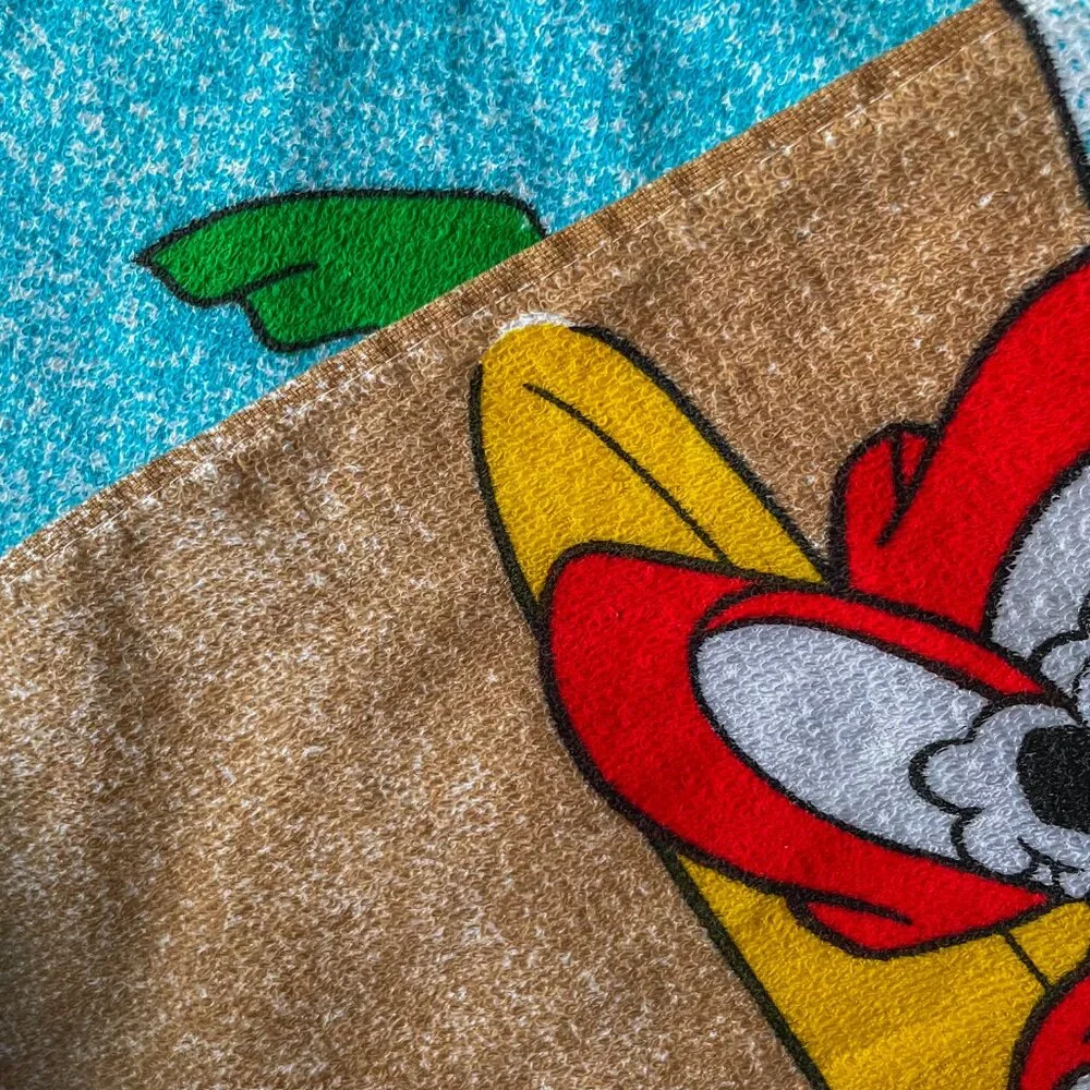 Vintage Disney Board Meeting Bath Beach Towel 28” x 51” Cotton